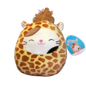 Kellytoy Cam The Cat In Giraffe Costume Squishmallow Pillow Plush Toy 7.5” 8”